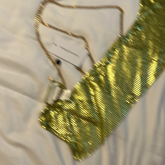 NWT Green metallic cropped top - Picture 3 of 6
